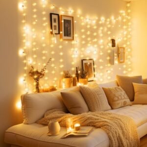 MUSUNIA Rideau lumineux d'intérieur USB 1 x 1 m 100 LED